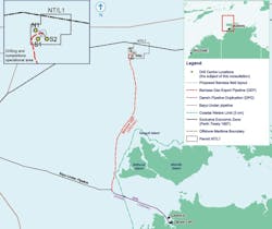 Barossa project map. Barossa project map.