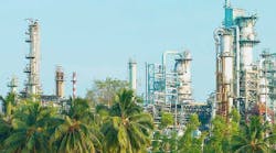 Bharat Petroleum Corp. Ltd.'s 15.5-million tpy Kochi refinery at Ambalamugal, Ernakulam district, in the Indian state of Kerala. 