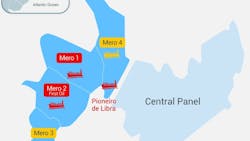 Mero field in Brazilian presalt. Mero field in Brazilian presalt.