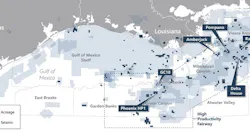 Talos Energy US Gulf of Mexico operations map.