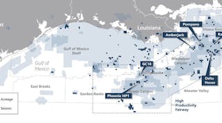 Talos Energy US Gulf of Mexico operations map. 