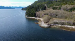 Aerial view of proposed Cedar LNG Project site.
