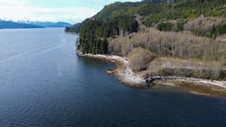 Aerial view of proposed Cedar LNG Project site. Aerial view of proposed Cedar LNG Project site.