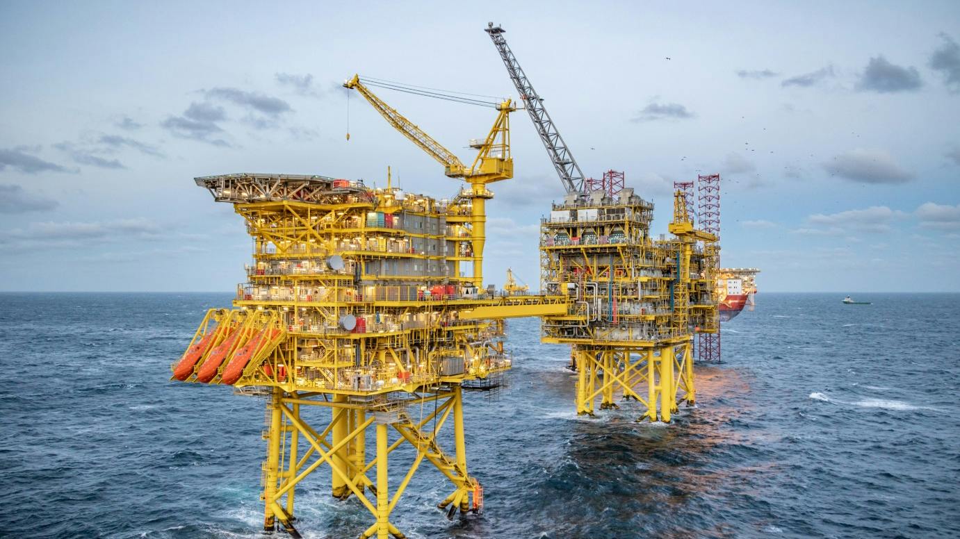 TotalEnergies' Tyra development in the North Sea.
