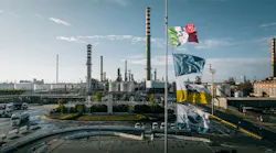 Eni SPA's Livorno crude oil refinery.