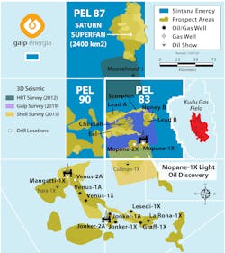 Oil and gas operations offshore Namibia. Oil and gas operations offshore Namibia.