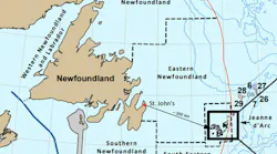 Equinor license offshore Newfoundland.