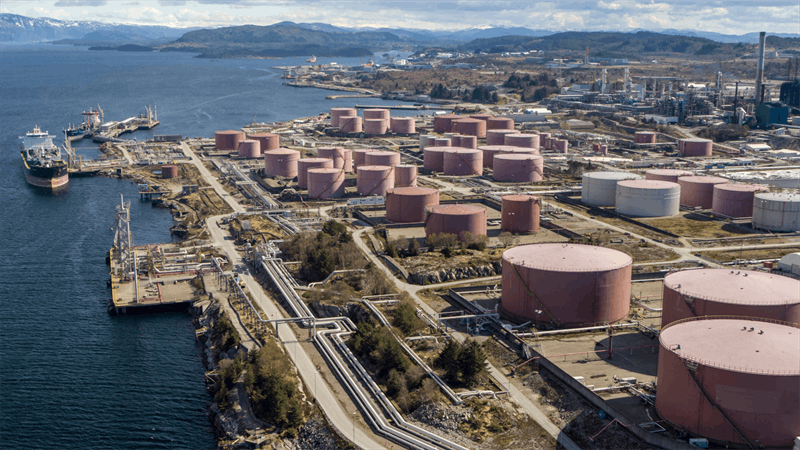 Equinor Refining AS&rsquo; 226,000-b/d refinery at Mongstad, on Norway&rsquo;s western coast.