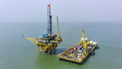 Perenco&apos;s Kita Eden drilling campaign, offshore Cameroon.