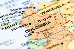 Map of Colombia. Map of Colombia.