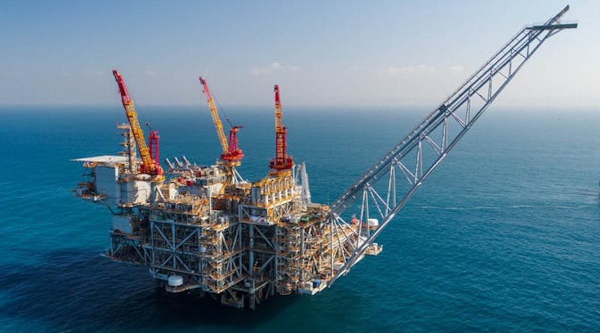 Chevron-operated Leviathan project, offshore Israel. Chevron-operated Leviathan project, offshore Israel.