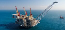 Chevron-operated Leviathan project, offshore Israel.