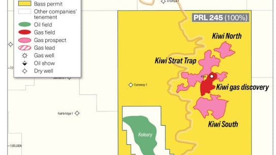 PRL 245 containing Kiwi discovery, Australia.