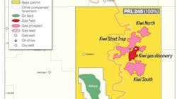 PRL 245 containing Kiwi discovery, Australia. PRL 245 containing Kiwi discovery, Australia.