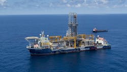 Stena Carron drillship. Stena Carron drillship.