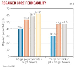 Regained core permeability (Fig. 7).