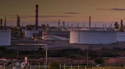 Esso SAF Fos-sur-Mer refining operations, France. Esso SAF Fos-sur-Mer refining operations, France.