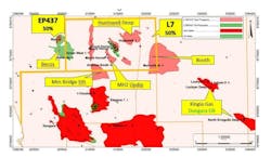 Prospective drilling map.