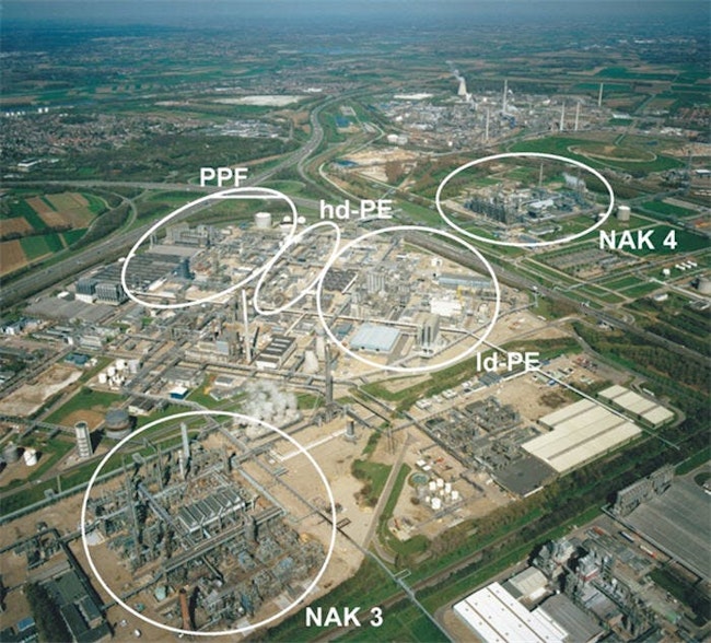 SABIC Limburg BV Geleen operations showing olefins 3 cracker (NAK 3).
