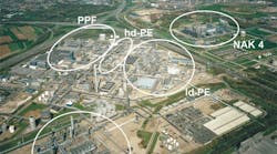 SABIC Limburg BV Geleen operations showing olefins 3 cracker (NAK 3). SABIC Limburg BV Geleen operations showing olefins 3 cracker (NAK 3).