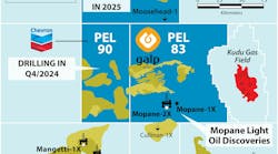 Mopane light oil discoveries offshore Namibia. Mopane light oil discoveries offshore Namibia.