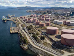 Mongstad refinery on the west coast of Norway near Bergen. Mongstad refinery on the west coast of Norway near Bergen.