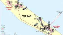 PM3 commercial arrangement area production sharing contract offshore Malaysia and Vietnam.