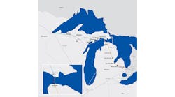 Line 5 map, Michigan. 