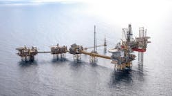 Eldfisk complex in the North Sea. Eldfisk complex in the North Sea.