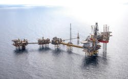 Eldfisk complex in the North Sea. Eldfisk complex in the North Sea.