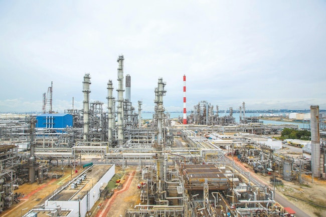Shell Shell Pulau Bukom manufacturing site.