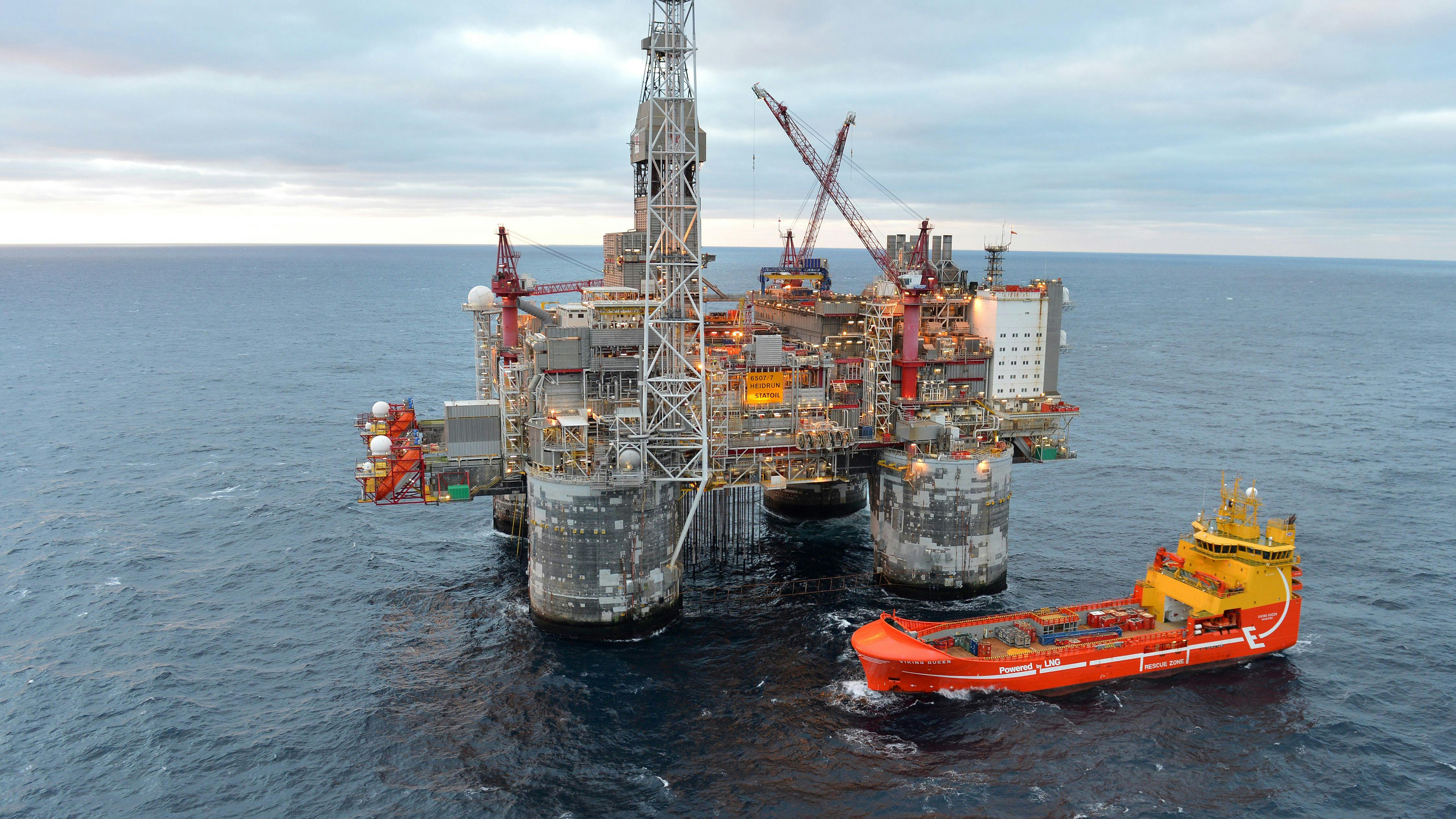 Heidrun field on Halten Bank in the Norwegian Sea.