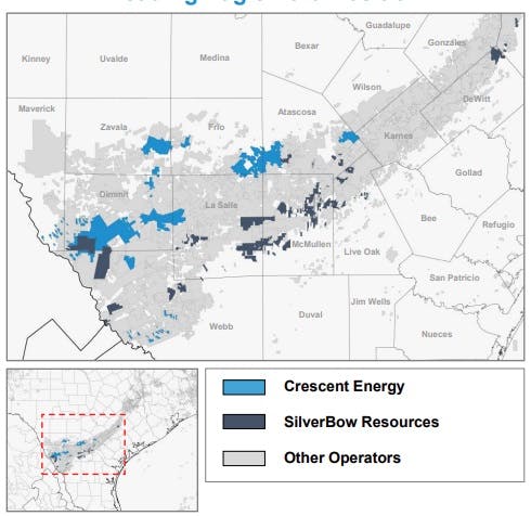 Crescent Energy, SilverBow Eagle Ford operations.