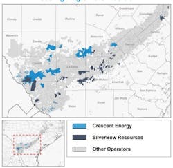 Crescent Energy, SilverBow Eagle Ford operations. Crescent Energy, SilverBow Eagle Ford operations.