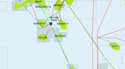 Triton area map offshore UK.