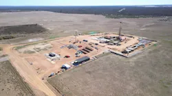 Strike Energy operations northeast of Walyering gas field, Western Australia.