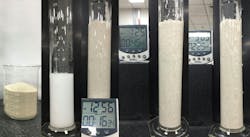Foamed HVCF suspension tests show good foam quality and particle suspension times of over 2 hr (Fig. 6). Foamed HVCF suspension tests show good foam quality and particle suspension times of over 2 hr (Fig. 6).