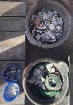 Debris was removed while milling plugs on a horizontal well (Fig. 10). Debris was removed while milling plugs on a horizontal well (Fig. 10).