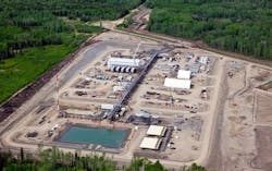 Gordondale gas processing plant, Alberta. Gordondale gas processing plant, Alberta.