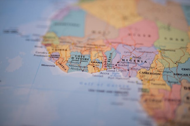 Nigeria map.