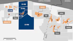 Murphy Oil blocks, Cote d'Ivoire.