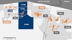 Murphy Oil blocks, Cote d'Ivoire. Murphy Oil blocks, Cote d'Ivoire.