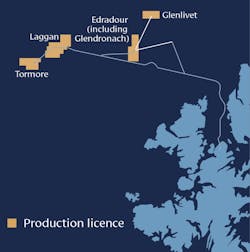 Greater Laggan Area, West of Shetlands.
