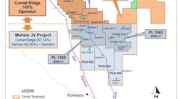 Comet Ridge’s increasing acreage position in the Mahalo Gas Hub, AUstralia. New Mahalo Far East Extension block areas in green. Comet Ridge’s increasing acreage position in the Mahalo Gas Hub, AUstralia. New Mahalo Far East Extension block areas in green.