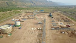 Tank progress at Kingfisher Central Processing Facility. Tank progress at Kingfisher Central Processing Facility.
