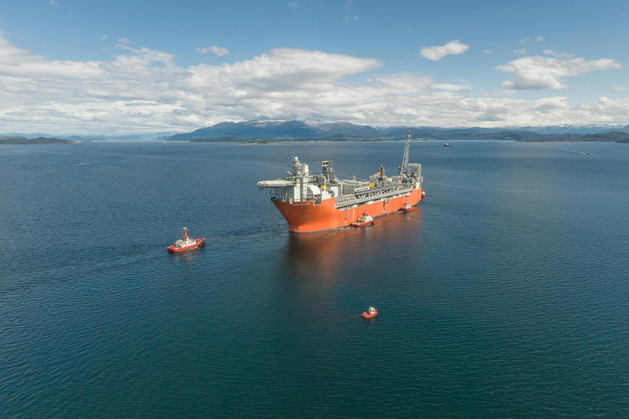 Johan Castberg FPSO heading for sea trials, May 2024.