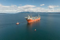 Johan Castberg FPSO heading for sea trials, May 2024. Johan Castberg FPSO heading for sea trials, May 2024.