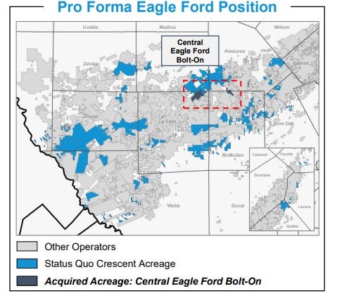 Crescent Energy Pro Forma Eagle Ford Position.