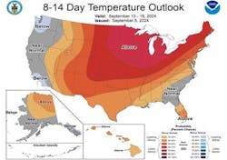 8-14 day temperature outlook. 8-14 day temperature outlook.