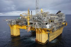 Troll C platform, North Sea. Troll C platform, North Sea.
